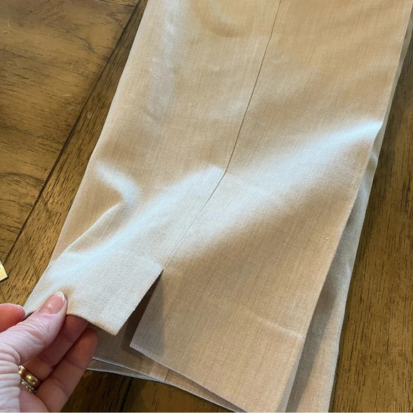 COPY - Eileen Fisher Flat Front Side Zip Ankle Pants,16,Wheat,Stretch Minimalis… - Picture 8 of 10